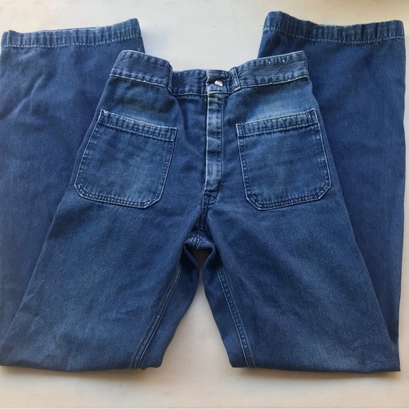 VINTAGE | High Rise Wide Leg Jeans 70’s - Picture 4 of 14